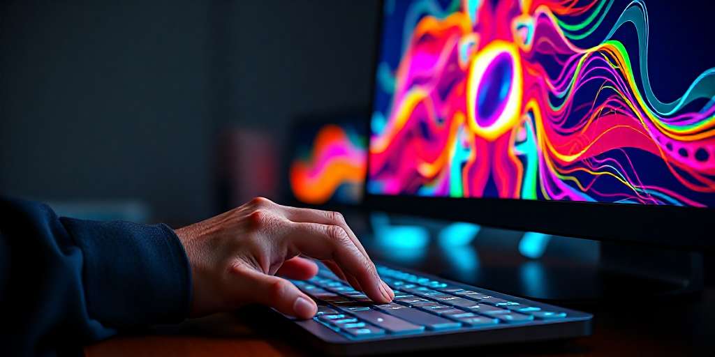 Mano en teclado