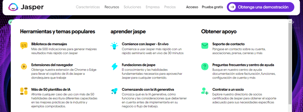 Funciones de jasper